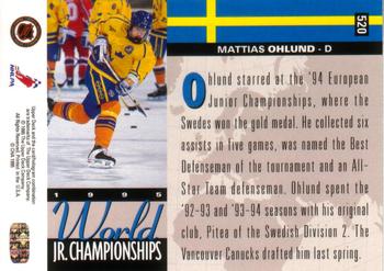 1994-95 Upper Deck #520 Mattias Ohlund Back