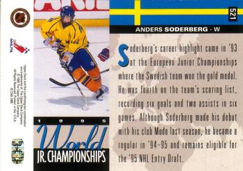 1994-95 Upper Deck #521 Anders Soderberg Back