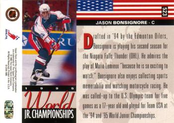 1994-95 Upper Deck #523 Jason Bonsignore Back
