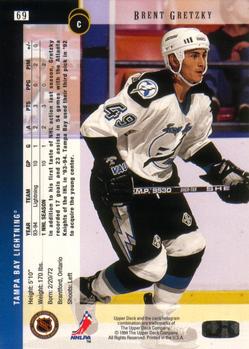 1994-95 Upper Deck #69 Brent Gretzky Back