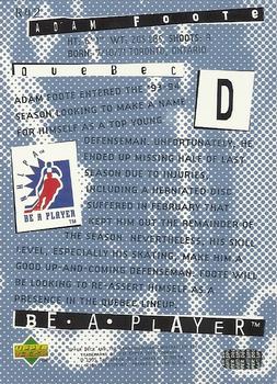 1994-95 Upper Deck Be a Player #R42 Adam Foote Back