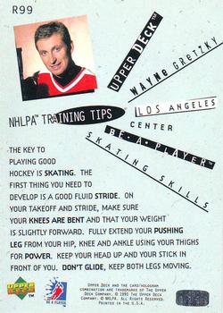 1994-95 Upper Deck Be a Player #R99 Wayne Gretzky Back