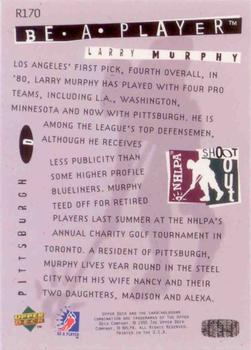 1994-95 Upper Deck Be a Player #R170 Larry Murphy Back