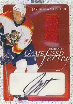 2003-04 Be a Player Ultimate Memorabilia - Autographed Jerseys #52 Jay Bouwmeester Front