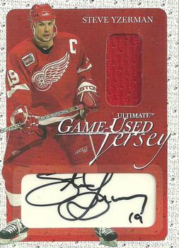 2003-04 Be a Player Ultimate Memorabilia - Autographed Jerseys #131 Steve Yzerman Front