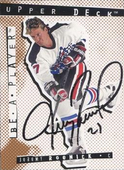 1994-95 Upper Deck Be a Player - Autographs #12 Jeremy Roenick Front