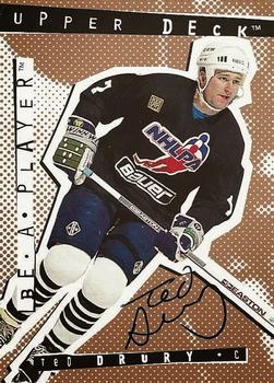 1994-95 Upper Deck Be a Player - Autographs #34 Ted Drury Front