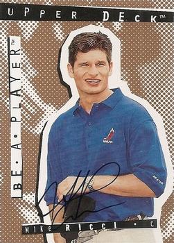 1994-95 Upper Deck Be a Player - Autographs #37 Mike Ricci Front