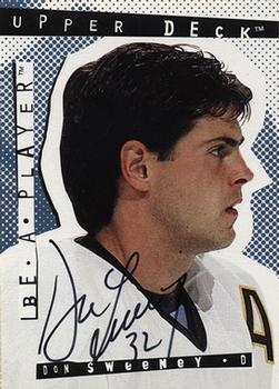 1994-95 Upper Deck Be a Player - Autographs #60 Don Sweeney Front