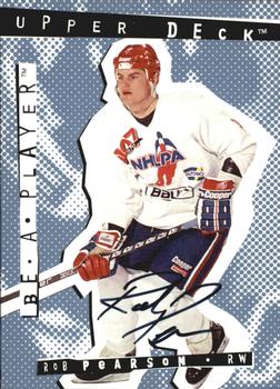 1994-95 Upper Deck Be a Player - Autographs #76 Rob Pearson Front