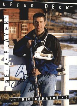 1994-95 Upper Deck Be a Player - Autographs #88 Scott Niedermayer Front