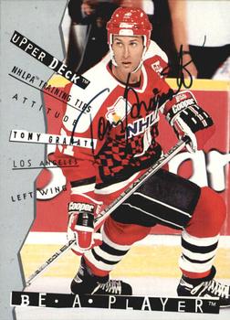 1994-95 Upper Deck Be a Player - Autographs #114 Tony Granato Front