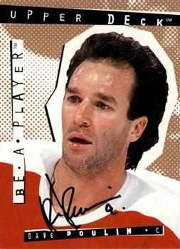 1994-95 Upper Deck Be a Player - Autographs #124 Dave Poulin Front