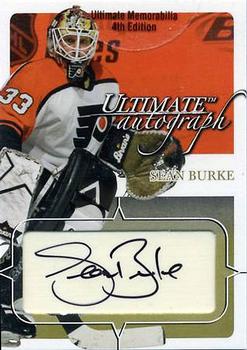 2003-04 Be a Player Ultimate Memorabilia - Gold #67 Sean Burke Front