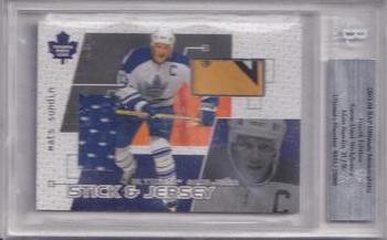 2003-04 Be a Player Ultimate Memorabilia - Jersey and Stick #5 Mats Sundin Front