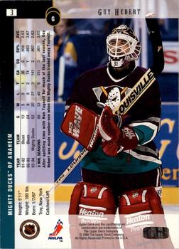 1994-95 Upper Deck - Electric Ice #3 Guy Hebert Back