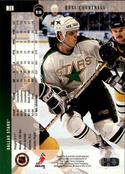 1994-95 Upper Deck - Electric Ice #31 Russ Courtnall Back
