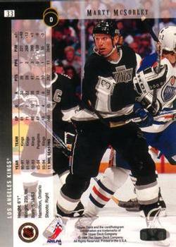 1994-95 Upper Deck - Electric Ice #33 Marty McSorley Back
