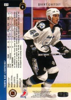 1994-95 Upper Deck - Electric Ice #69 Brent Gretzky Back