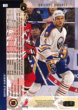 1994-95 Upper Deck - Electric Ice #71 Philippe Boucher Back