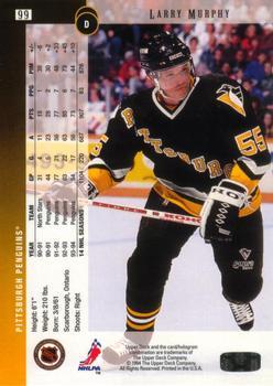 1994-95 Upper Deck - Electric Ice #99 Larry Murphy Back