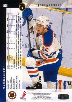 1994-95 Upper Deck - Electric Ice #159 Todd Marchant Back