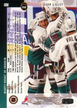 1994-95 Upper Deck - Electric Ice #165 John Lilley Back