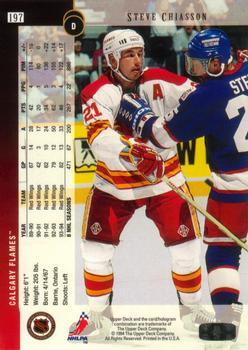 1994-95 Upper Deck - Electric Ice #197 Steve Chiasson Back