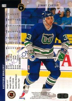 1994-95 Upper Deck - Electric Ice #198 Jimmy Carson Back