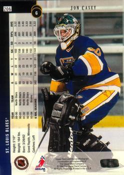 1994-95 Upper Deck - Electric Ice #206 Jon Casey Back