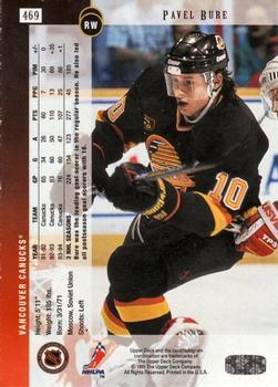 1994-95 Upper Deck - Electric Ice #469 Pavel Bure Back