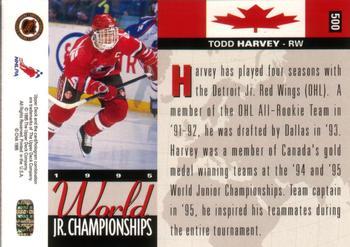 1994-95 Upper Deck - Electric Ice #500 Todd Harvey Back