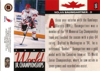 1994-95 Upper Deck - Electric Ice #505 Nolan Baumgartner Back