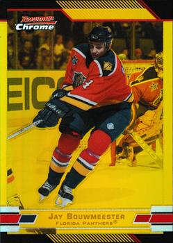 2003-04 Bowman Draft Picks and Prospects - Chrome Gold Refractors #75 Jay Bouwmeester Front