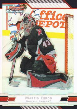 2003-04 Bowman Draft Picks and Prospects - Chrome Refractors #96 Martin Biron Front