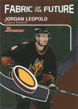 2003-04 Bowman Draft Picks and Prospects - Fabric of the Future Patches #FFP-JL Jordan Leopold Front