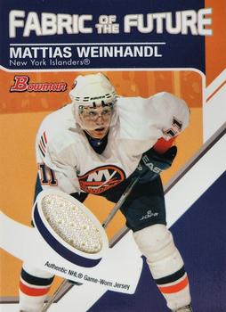 2003-04 Bowman Draft Picks and Prospects - Fabric of the Future Jerseys #FF-MW Mattias Weinhandl Front