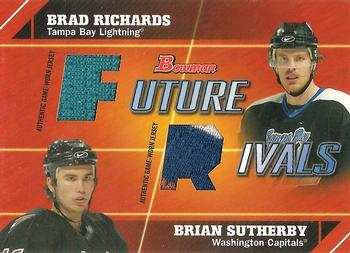 2003-04 Bowman Draft Picks and Prospects - Future Rivals Jerseys #FR-RS Brad Richards / Brian Sutherby Front