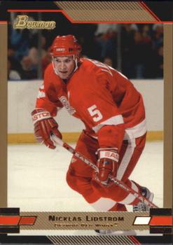 2003-04 Bowman Draft Picks and Prospects - Gold #5 Nicklas Lidstrom Front