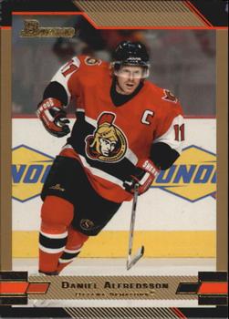 2003-04 Bowman Draft Picks and Prospects - Gold #11 Daniel Alfredsson Front