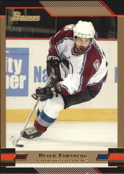 2003-04 Bowman Draft Picks and Prospects - Gold #21 Peter Forsberg Front