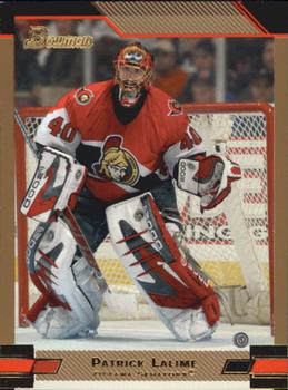 2003-04 Bowman Draft Picks and Prospects - Gold #70 Patrick Lalime Front