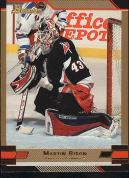 2003-04 Bowman Draft Picks and Prospects - Gold #96 Martin Biron Front