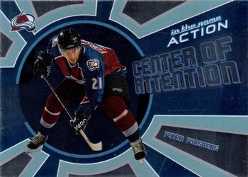 2003-04 In The Game Action - Center of Attention #CA-4 Peter Forsberg Front