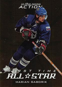 2003-04 In The Game Action - First Time All-Star #FT-1 Marian Gaborik Front