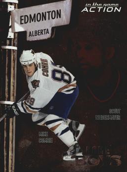 2003-04 In The Game Action - Homeboys #HB-4 Mike Comrie / Scott Niedermayer Front