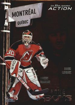 2003-04 In The Game Action - Homeboys #HB-10 Martin Brodeur / Mario Lemieux Front