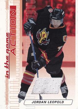 2003-04 In The Game Action - Jerseys #M-48 Jordan Leopold Front