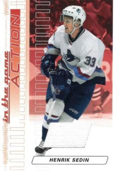 2003-04 In The Game Action - Jerseys #M-77 Henrik Sedin Front