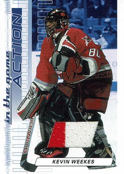 2003-04 In The Game Action - Jerseys #M-118 Kevin Weekes Front